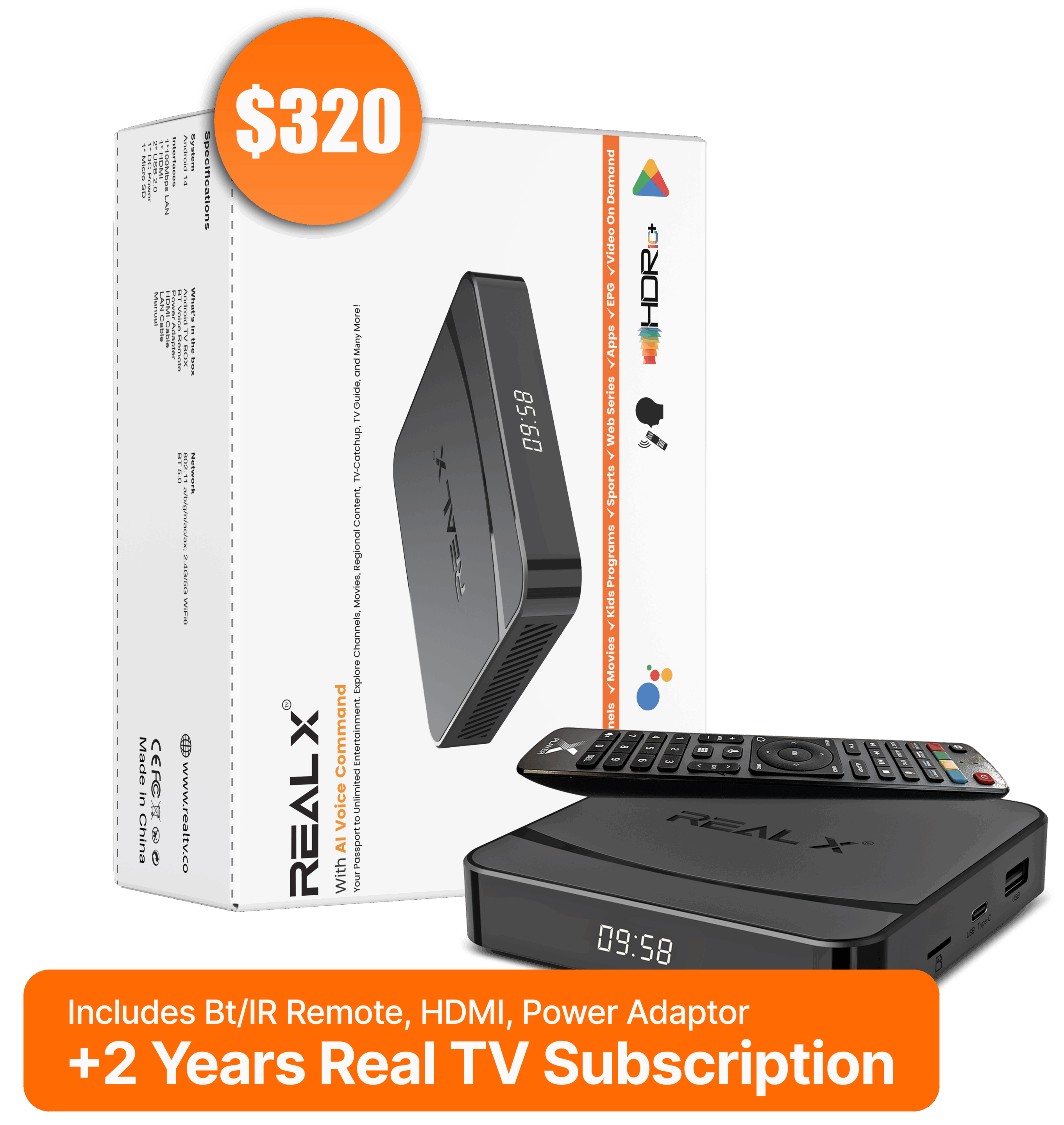 Real X with Packing Box