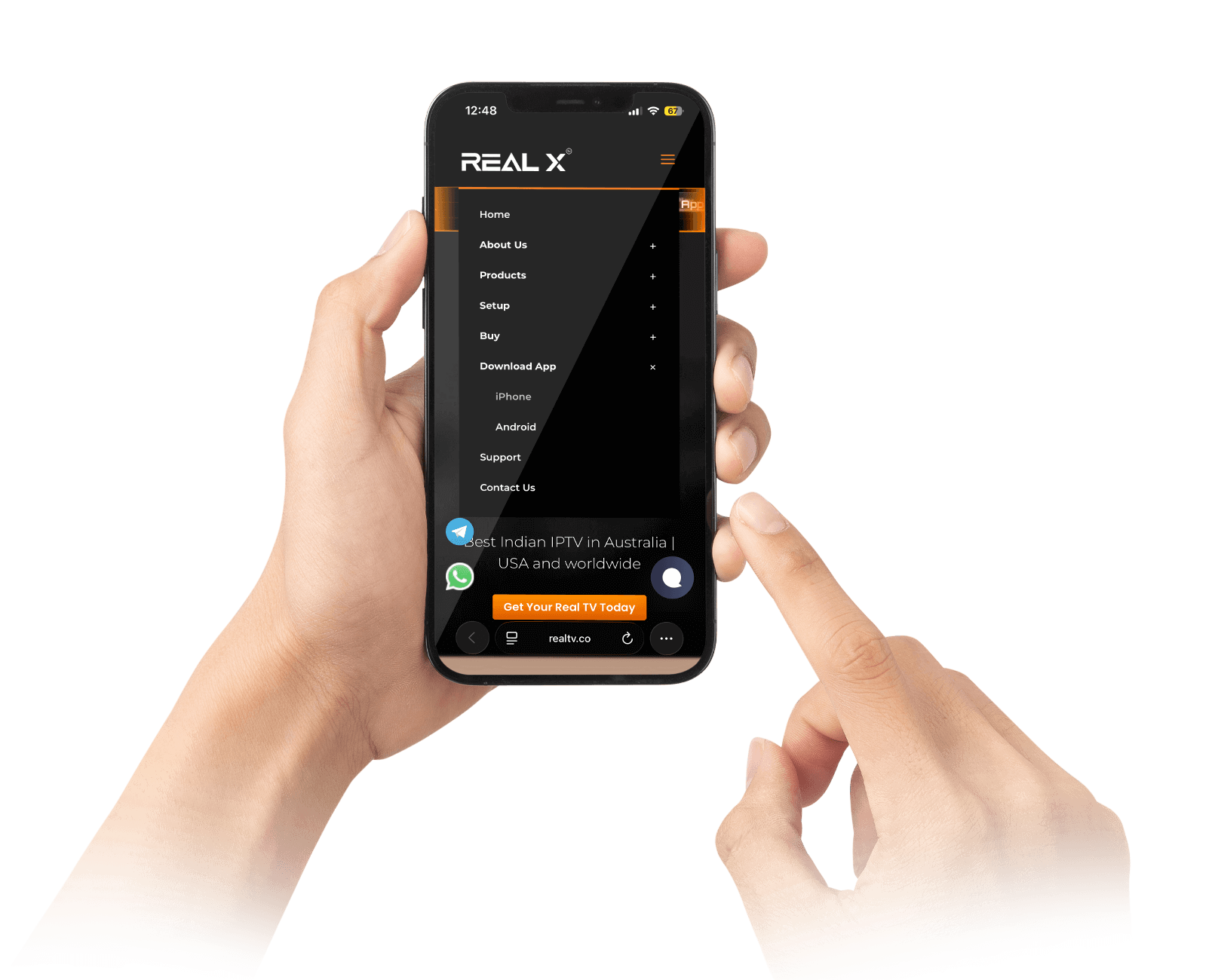 Steps to download mobile app