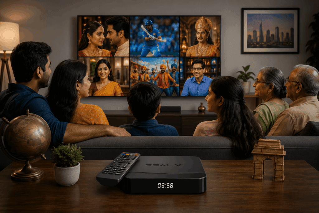 Regional channels with Real X streaming box
