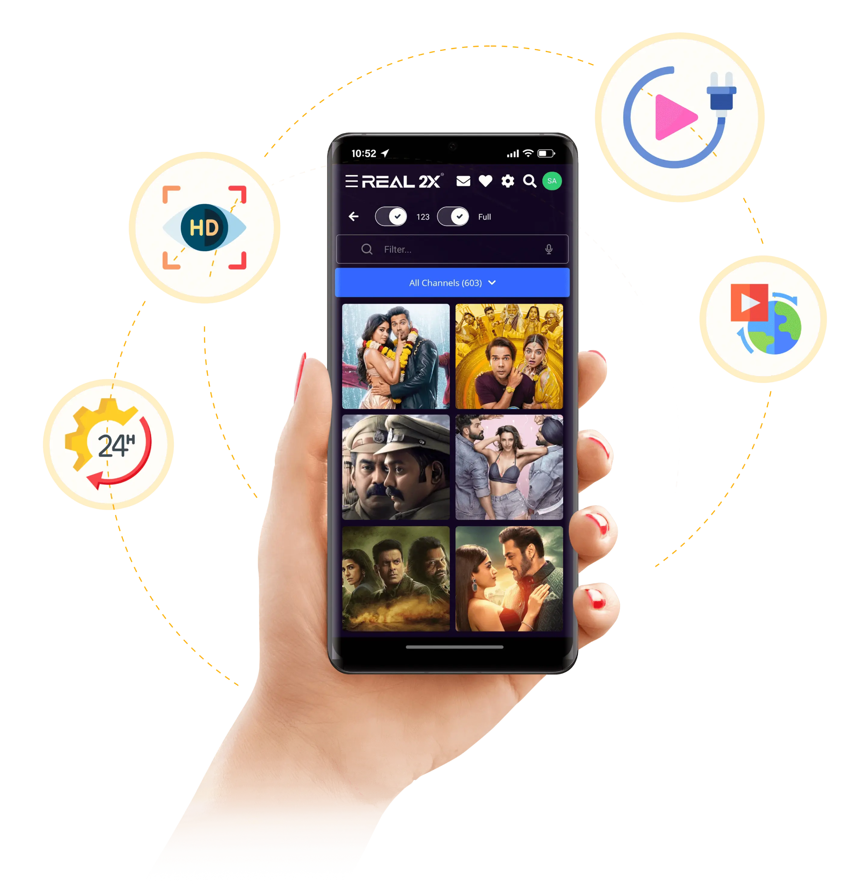 Entertainment Real 2X Features