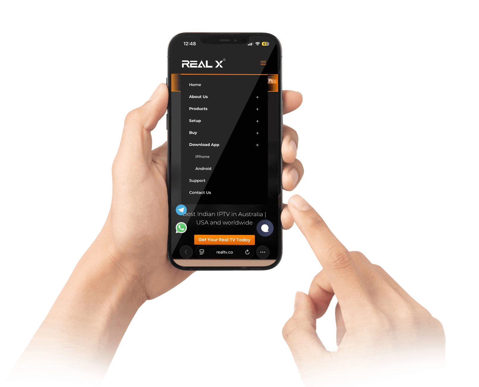 Steps to download mobile app