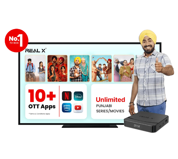 IPTV box with OTT and Punjabi content